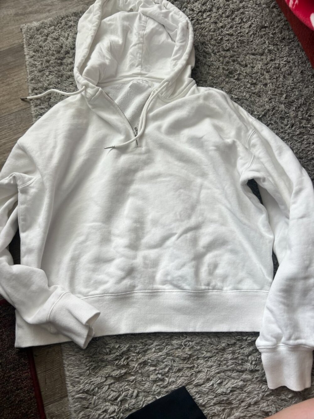 Assembly Label white hooded sweatshirt size XS - Picture 3 of 9
